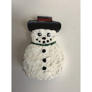 Christmas‎ Snowman Brooch Pin Smiling